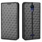 For Cricket Vision 3 Cubic Grid Texture Flip Leather Phone Case(Black) - 2