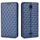 For Cricket Vision 3 Cubic Grid Texture Flip Leather Phone Case(Blue) - 2
