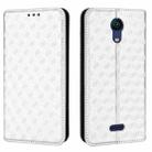 For Cricket Vision 3 Cubic Grid Texture Flip Leather Phone Case(Silver) - 2