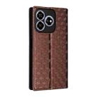 For ZTE Axon 60 4G / Blade V60 4G Cubic Grid Texture Flip Leather Phone Case(Brown) - 3