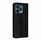 For ZTE Axon 60 Lite / Blade V60 Vita Cubic Grid Texture Flip Leather Phone Case(Black) - 3