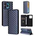 For ZTE Axon 60 Lite / Blade V60 Vita Cubic Grid Texture Flip Leather Phone Case(Blue) - 1
