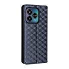 For ZTE Axon 60 Lite / Blade V60 Vita Cubic Grid Texture Flip Leather Phone Case(Blue) - 3