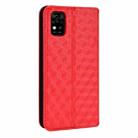 For ZTE Blade A31 Cubic Grid Texture Flip Leather Phone Case(Red) - 3