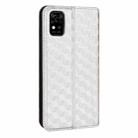 For ZTE Blade A31 Cubic Grid Texture Flip Leather Phone Case(Silver) - 3