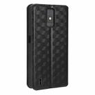 For ZTE Blade A32 Cubic Grid Texture Flip Leather Phone Case(Black) - 3
