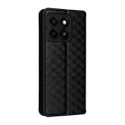 For ZTE Blade A35 / A55 Cubic Grid Texture Flip Leather Phone Case(Black) - 3