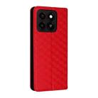 For ZTE Blade A35 / A55 Cubic Grid Texture Flip Leather Phone Case(Red) - 3