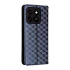 For ZTE Blade A35 / A55 Cubic Grid Texture Flip Leather Phone Case(Blue) - 3