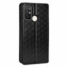 For ZTE Blade A52 Cubic Grid Texture Flip Leather Phone Case(Black) - 3