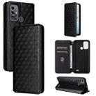 For ZTE Blade A53 Pro Cubic Grid Texture Flip Leather Phone Case(Black) - 1