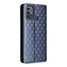 For ZTE Blade A53 Pro Cubic Grid Texture Flip Leather Phone Case(Blue) - 3