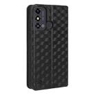 For ZTE Blade A53 Cubic Grid Texture Flip Leather Phone Case(Black) - 3