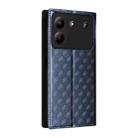 For ZTE Blade A54 Cubic Grid Texture Flip Leather Phone Case(Blue) - 3
