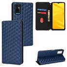 For ZTE Blade A71 / Optus X Swift 5G Cubic Grid Texture Flip Leather Phone Case(Blue) - 1