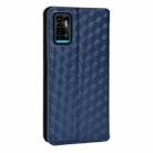 For ZTE Blade A71 / Optus X Swift 5G Cubic Grid Texture Flip Leather Phone Case(Blue) - 3