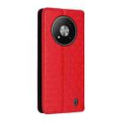 For ZTE Blade A73 5G Cubic Grid Texture Flip Leather Phone Case(Red) - 3