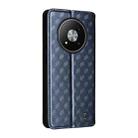 For ZTE Blade A73 5G Cubic Grid Texture Flip Leather Phone Case(Blue) - 3