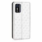 For ZTE Blade L9 Cubic Grid Texture Flip Leather Phone Case(Silver) - 3
