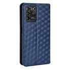 For ZTE Blade V30 Vita / V2022 Cubic Grid Texture Flip Leather Phone Case(Blue) - 3