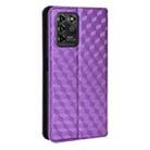 For ZTE Blade V30 Vita / V2022 Cubic Grid Texture Flip Leather Phone Case(Purple) - 3