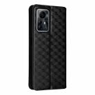 For ZTE Blade V41 Smart / Optus X Max Cubic Grid Texture Flip Leather Phone Case(Black) - 3