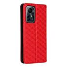 For ZTE Blade V41 Smart / Optus X Max Cubic Grid Texture Flip Leather Phone Case(Red) - 3