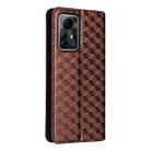 For ZTE Blade V41 Smart / Optus X Max Cubic Grid Texture Flip Leather Phone Case(Brown) - 3
