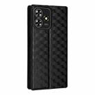 For ZTE Blade V50 Smart / Axon 50 Lite Cubic Grid Texture Flip Leather Phone Case(Black) - 3