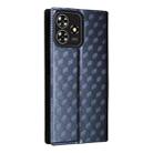 For ZTE Blade V50 Smart / Axon 50 Lite Cubic Grid Texture Flip Leather Phone Case(Blue) - 3
