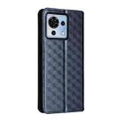 For ZTE Blade V50 Vita Cubic Grid Texture Flip Leather Phone Case(Blue) - 3