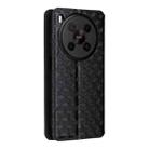 For ZTE Blade V70 Max / nubia V70 Max Cubic Grid Texture Flip Leather Phone Case(Black) - 3