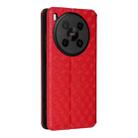 For ZTE Blade V70 Max / nubia V70 Max Cubic Grid Texture Flip Leather Phone Case(Red) - 3