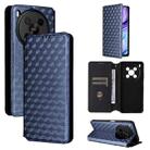 For ZTE Blade V70 Max / nubia V70 Max Cubic Grid Texture Flip Leather Phone Case(Blue) - 1