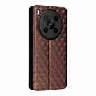 For ZTE Blade V70 Max / nubia V70 Max Cubic Grid Texture Flip Leather Phone Case(Brown) - 3
