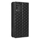 For ZTE Libero 5G III / A202ZT Cubic Grid Texture Flip Leather Phone Case(Black) - 3