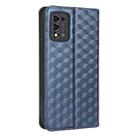 For ZTE Libero 5G III / A202ZT Cubic Grid Texture Flip Leather Phone Case(Blue) - 3