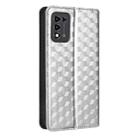 For ZTE Libero 5G III / A202ZT Cubic Grid Texture Flip Leather Phone Case(Silver) - 3