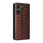 For ZTE Libero 5G IV / nubia LVY Cubic Grid Texture Flip Leather Phone Case(Brown) - 3