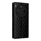For ZTE nubia Z60S Pro Cubic Grid Texture Flip Leather Phone Case(Black) - 3