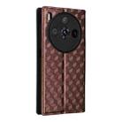 For ZTE nubia Z60S Pro Cubic Grid Texture Flip Leather Phone Case(Brown) - 3