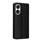 For ZTE Anshin Family / A303ZT Cubic Grid Texture Flip Leather Phone Case(Black) - 3