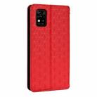 For ZTE Avid 589 /  Z589 / Z5158 Cubic Grid Texture Flip Leather Phone Case(Red) - 3