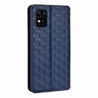 For ZTE Avid 589 /  Z589 / Z5158 Cubic Grid Texture Flip Leather Phone Case(Blue) - 3