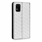 For ZTE Avid 589 /  Z589 / Z5158 Cubic Grid Texture Flip Leather Phone Case(Silver) - 3