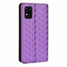 For ZTE Avid 589 /  Z589 / Z5158 Cubic Grid Texture Flip Leather Phone Case(Purple) - 3