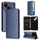 For ZTE Blade A35e Global / Z2466 Cubic Grid Texture Flip Leather Phone Case(Blue) - 1