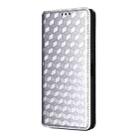 For ZTE Blade A35e Global / Z2466 Cubic Grid Texture Flip Leather Phone Case(Silver) - 2