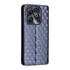 For ZTE Blade A75 4G Cubic Grid Texture Flip Leather Phone Case(Blue) - 3
