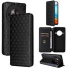 For ZTE Blade A75 5G / nubia Focus 5G Cubic Grid Texture Flip Leather Phone Case(Black) - 1